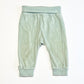 Green velour pants - Size 4-6 months