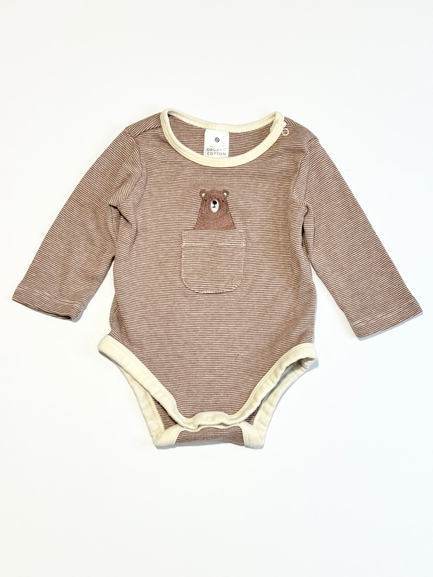 Striped bear bodysuit - Size 00