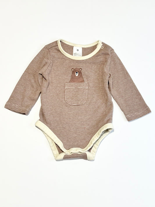 Striped bear bodysuit - Size 00