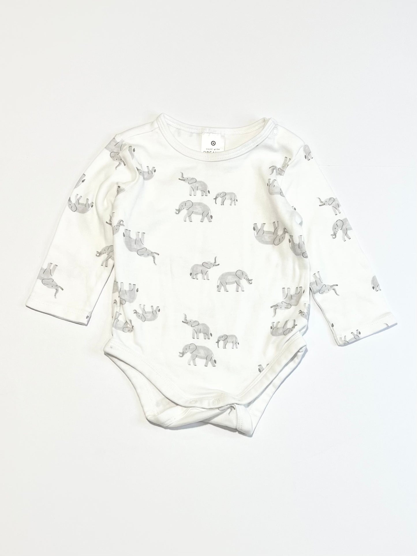 Grey elephants bodysuit - Size 00