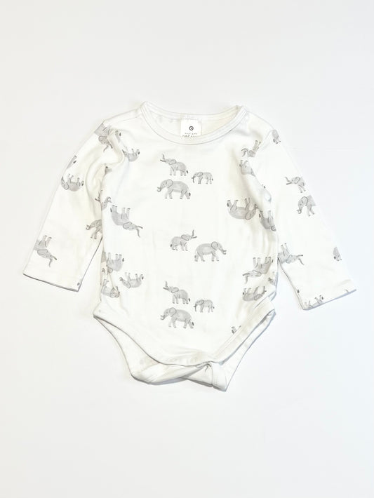 Grey elephants bodysuit - Size 00