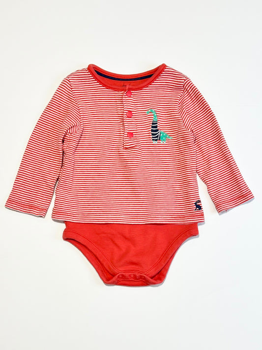 Red dinosaur bodysuit - Size 00