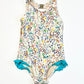 Floral one-piece - Size 4