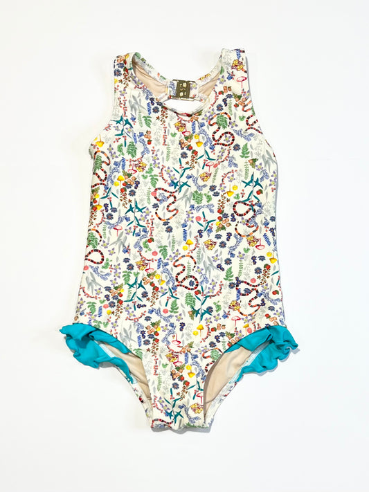 Floral one-piece - Size 4