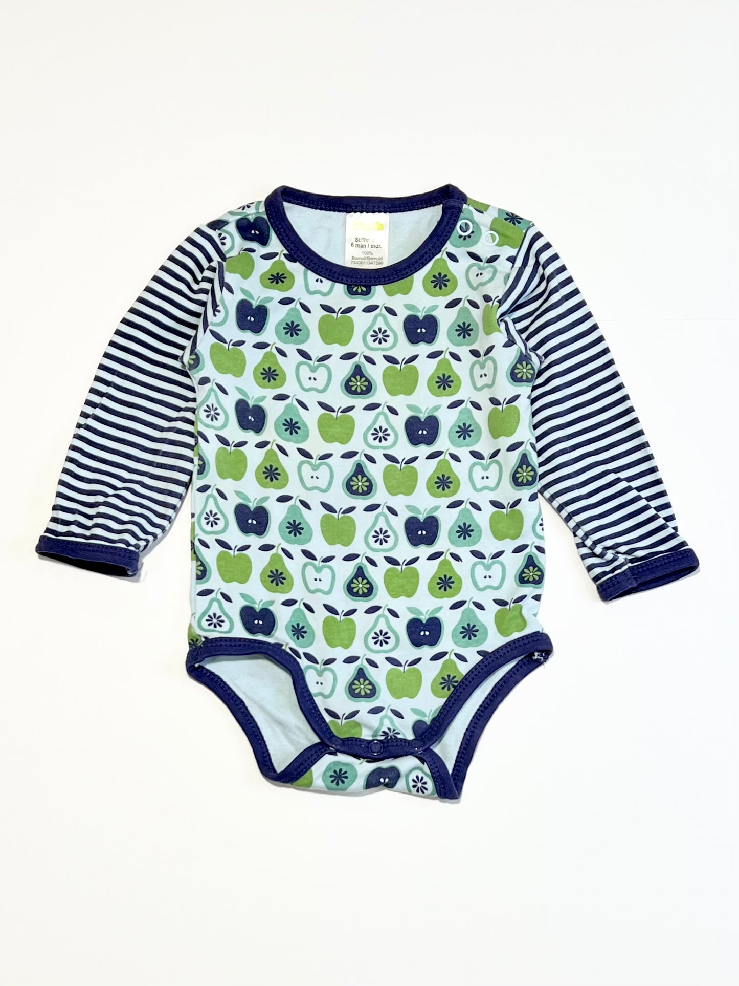 Apples and pears bodysuit - Size 3-6 months