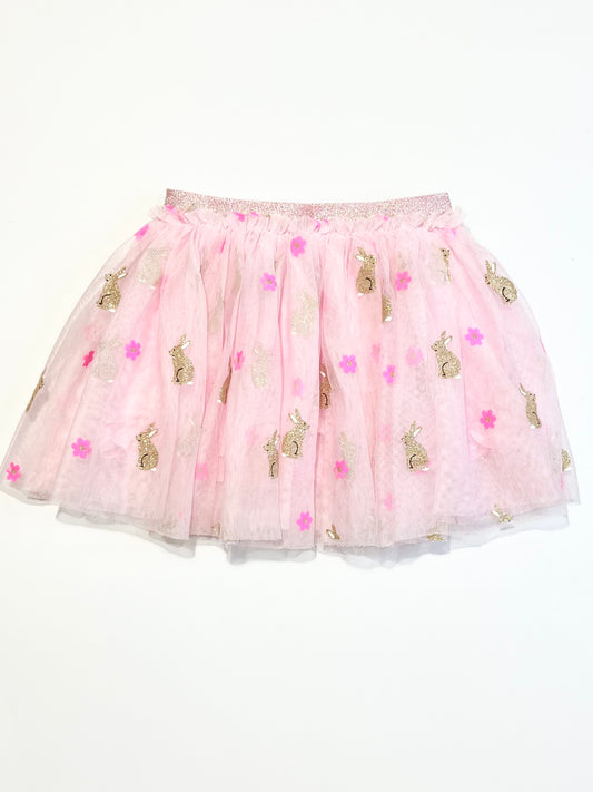 Glitter bunny tulle skirt - Size 4
