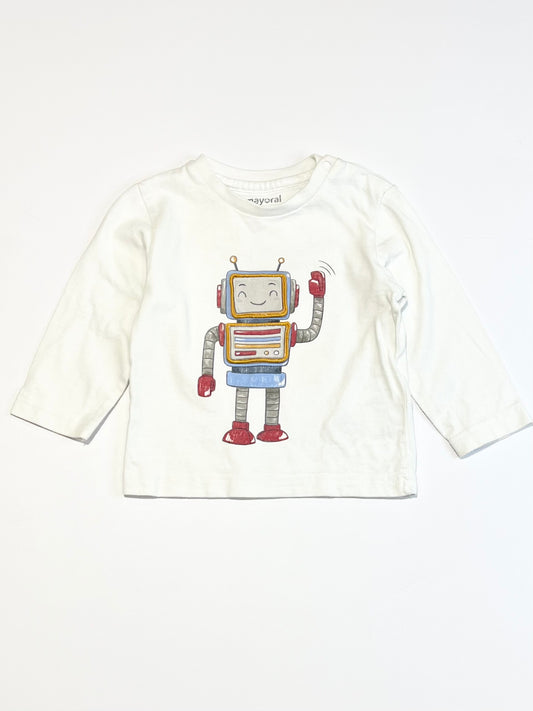 White robot top - Size 00