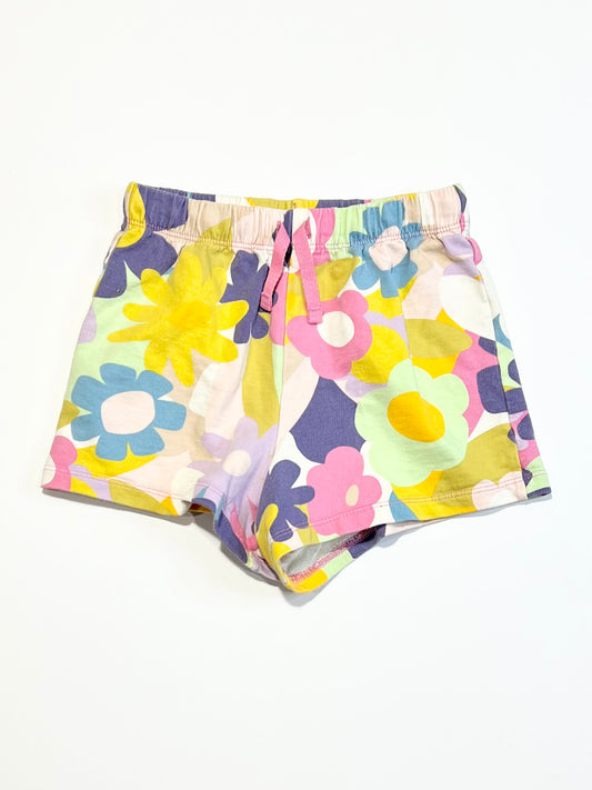 Floral sweat shorts - Size 4-5