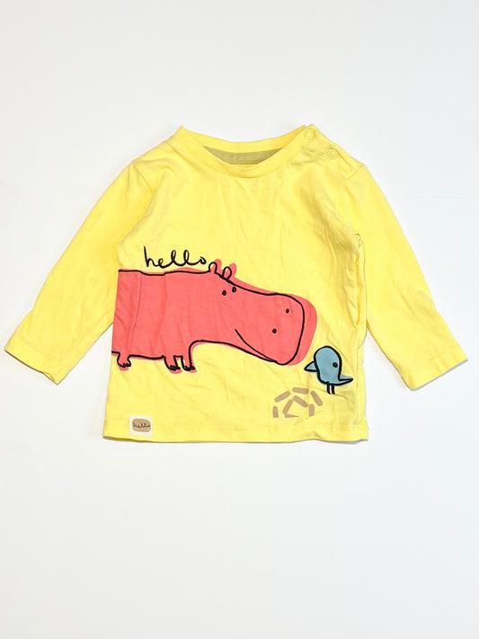 Hippo & bird top - Size 00