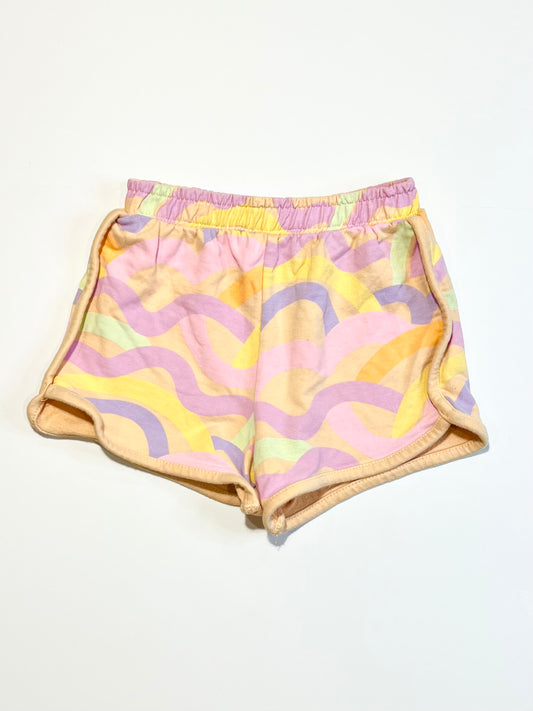 Wavy sweat shorts - Size 4-5