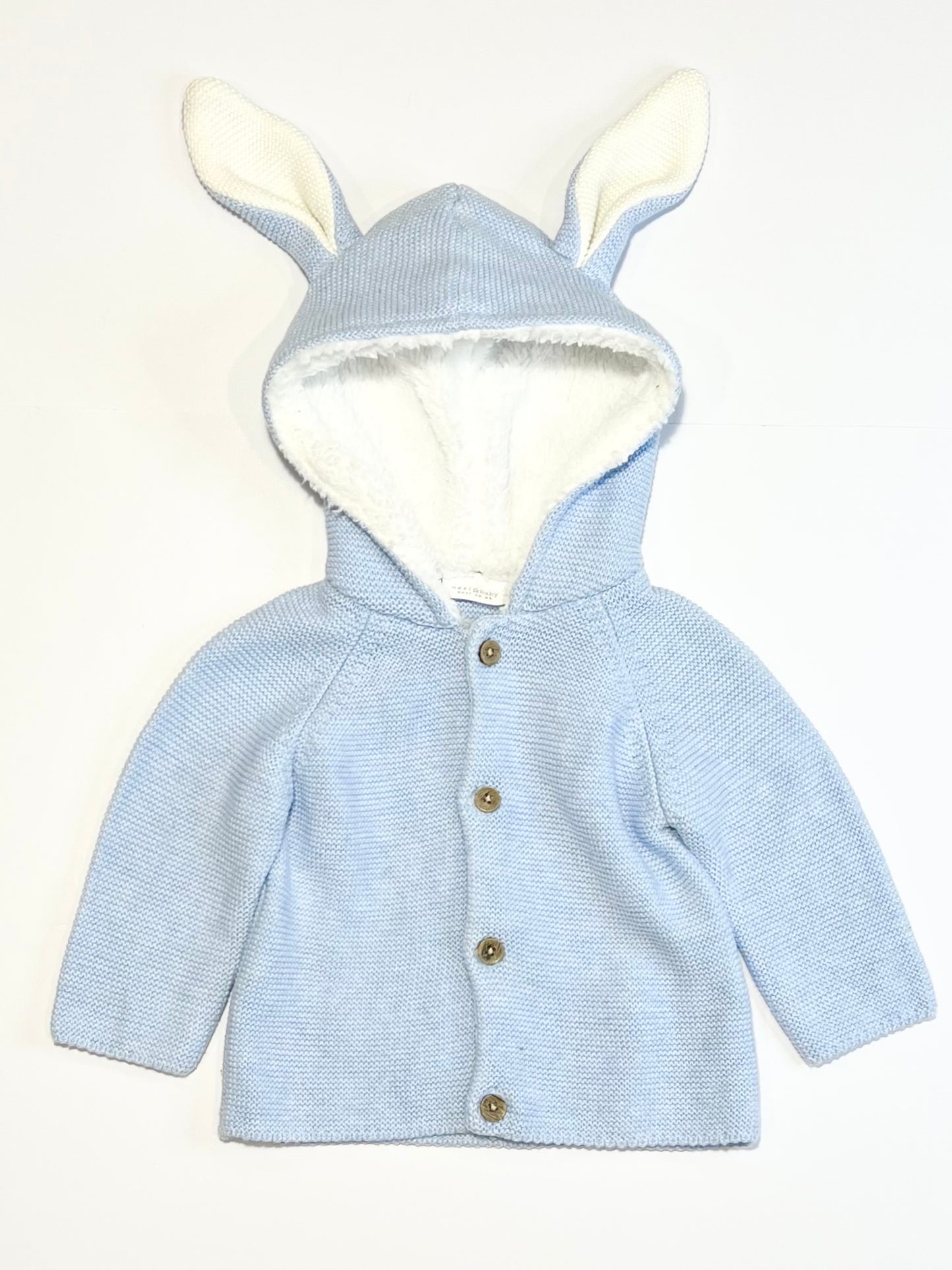 Blue bunny knit jacket - Size 00