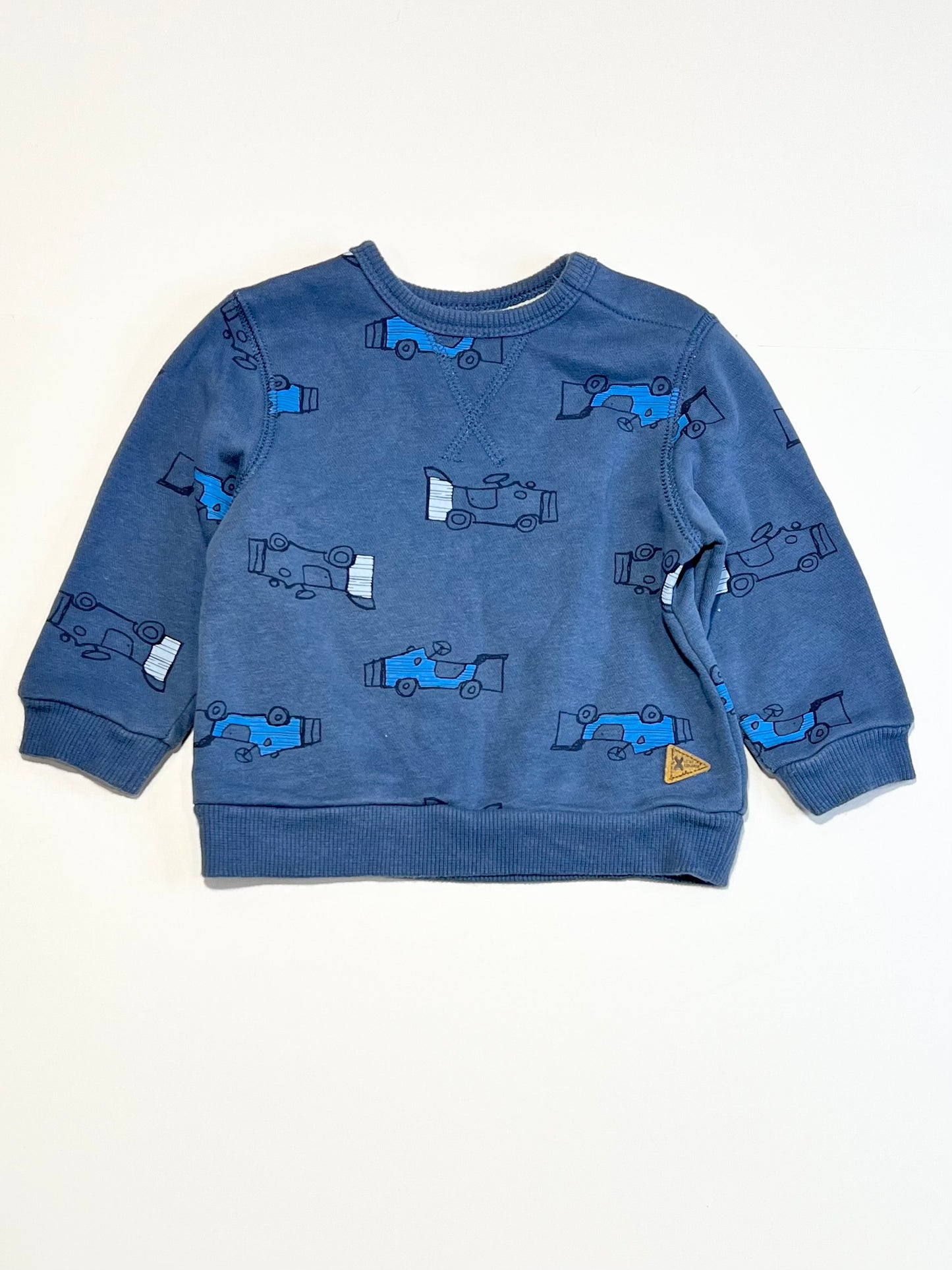 Blue cars sweater - Size 00