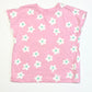 Pink flower tee - Size 4