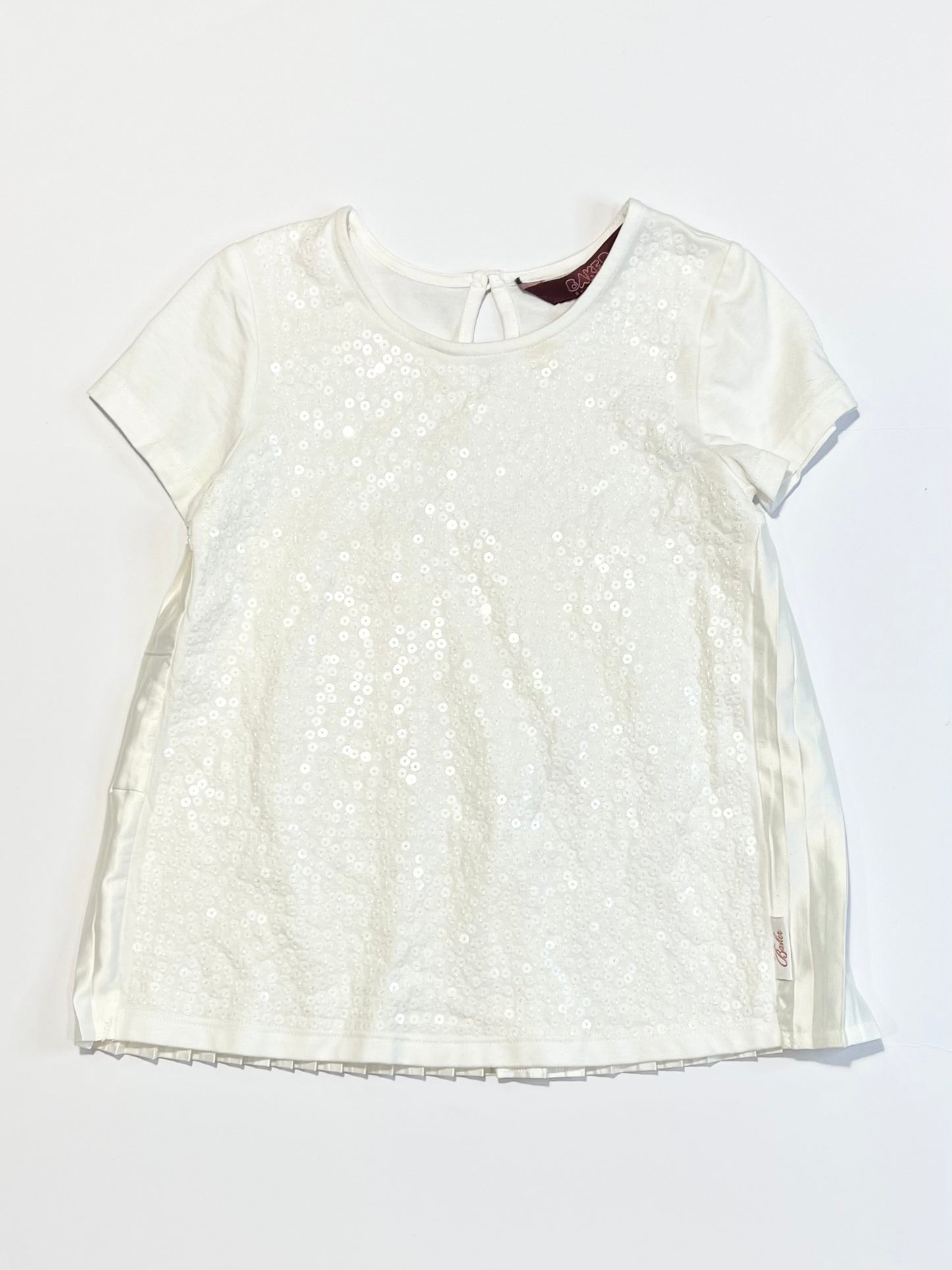 White sequined top - Size 4