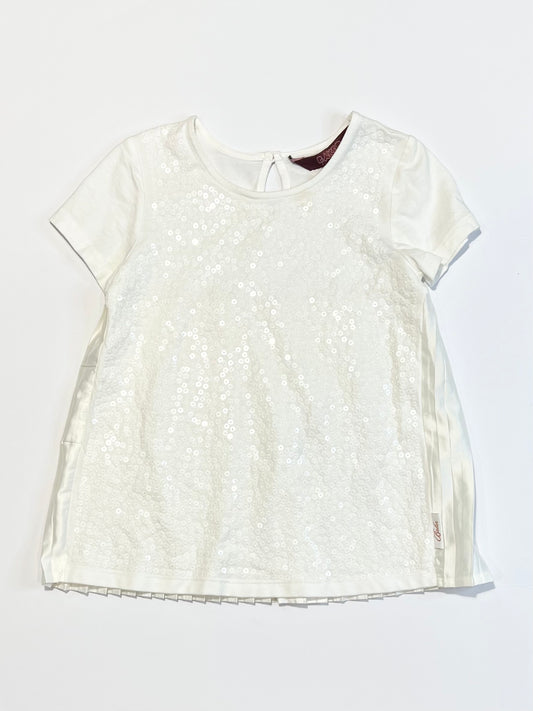 White sequined top - Size 4