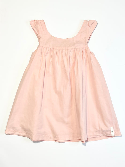 Pink cotton dress - Size 4