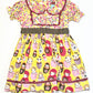 Floral dolls dress - Size 4
