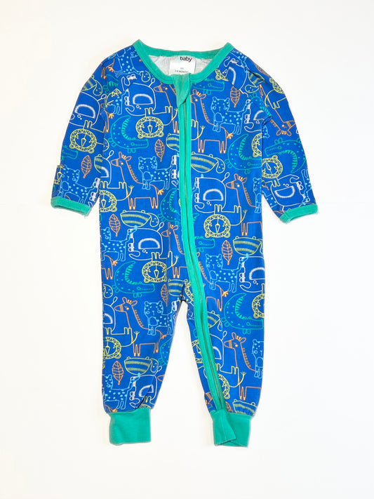 Animals zip onesie - Size 00