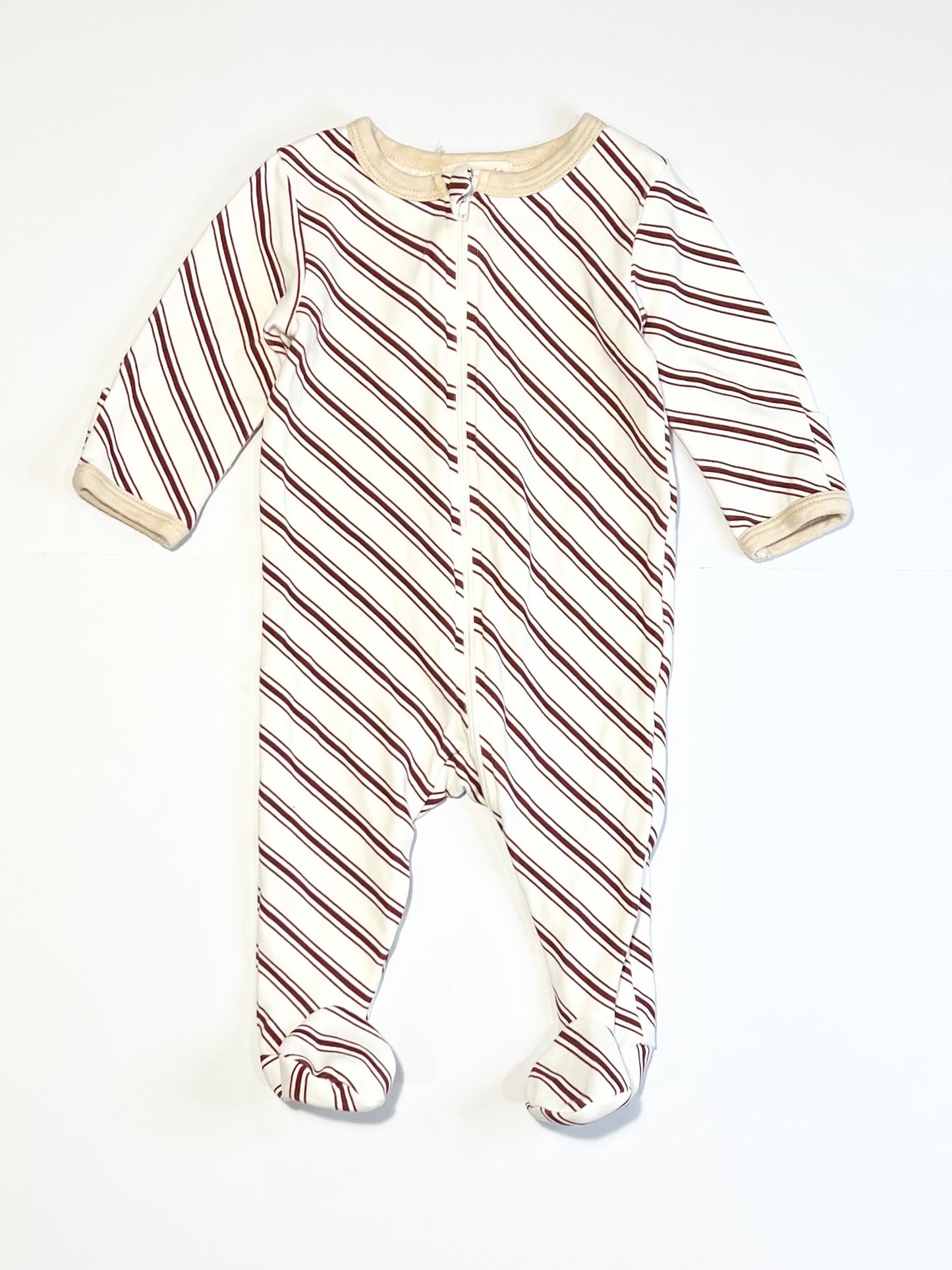 Striped zip onesie - Size 00