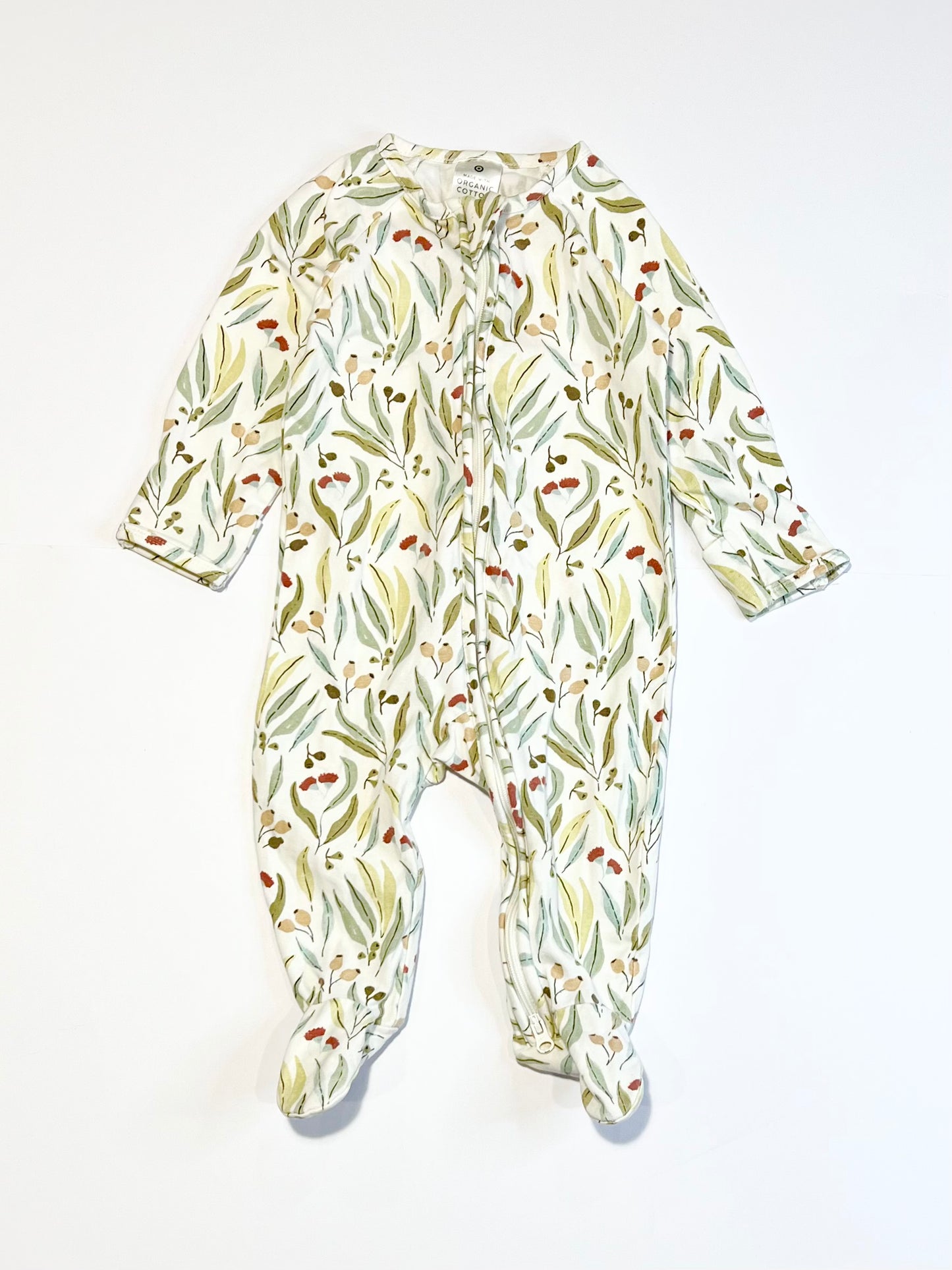 Gumnuts zip onesie - Size 00