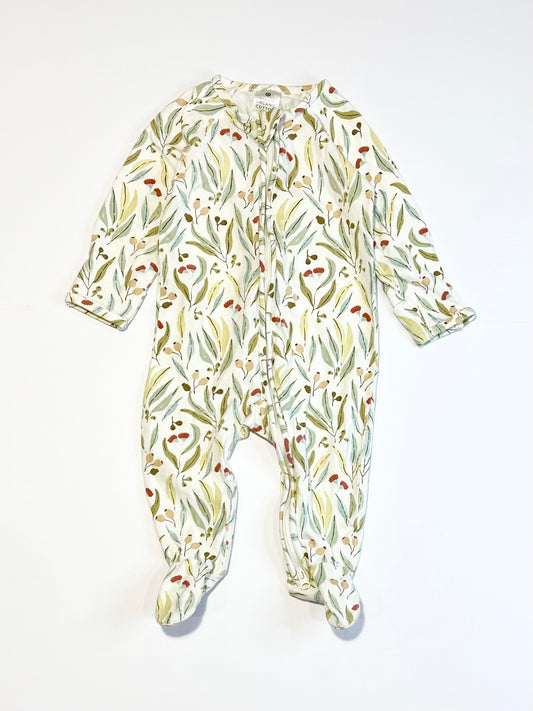 Gumnuts zip onesie - Size 00