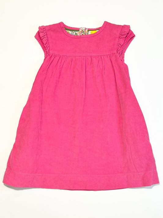 Pink corduroy dress - Size 4-5