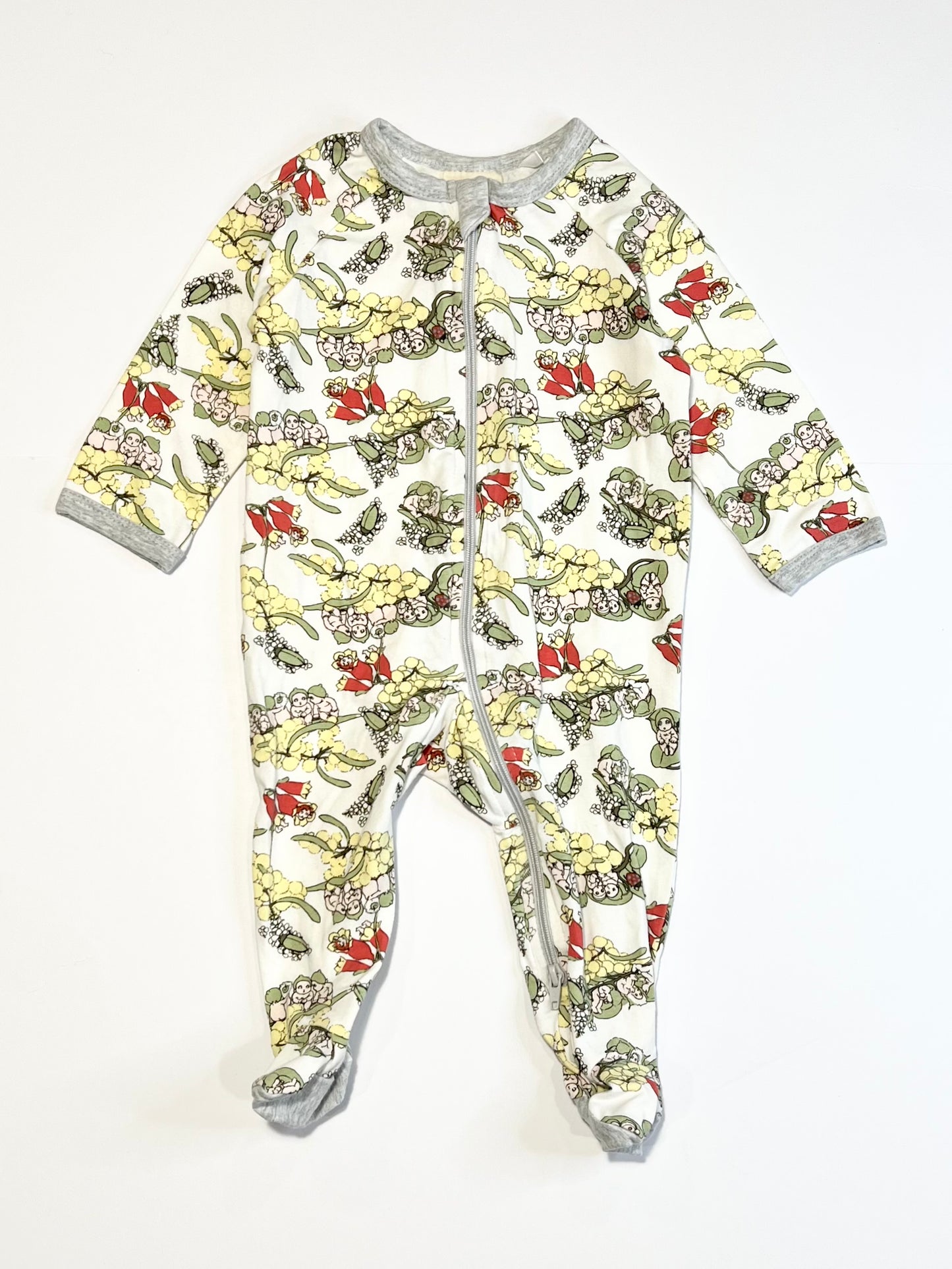 Gumnut Babies zip onesie - Size 00