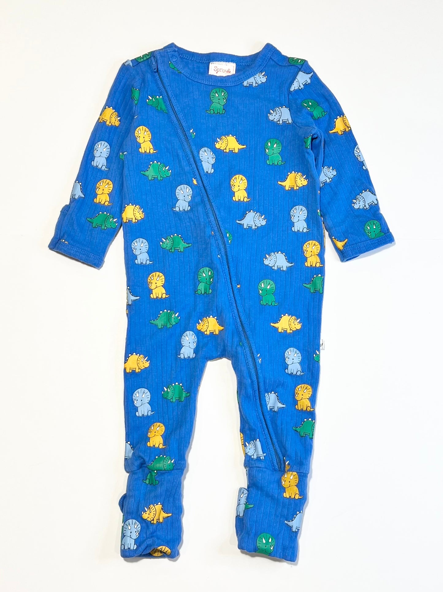 Dinosaurs zip onesie - Size 00