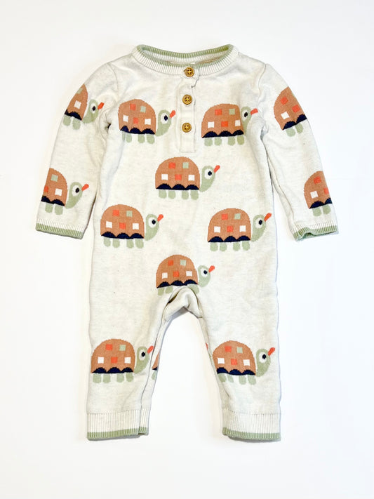 Turtles knit onesie - Size 00