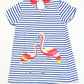 Flamingo jersey dress - Size 3