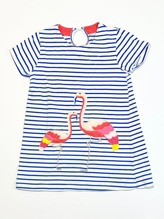 Flamingo jersey dress - Size 3