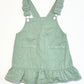 Green denim pinafore - Size 2