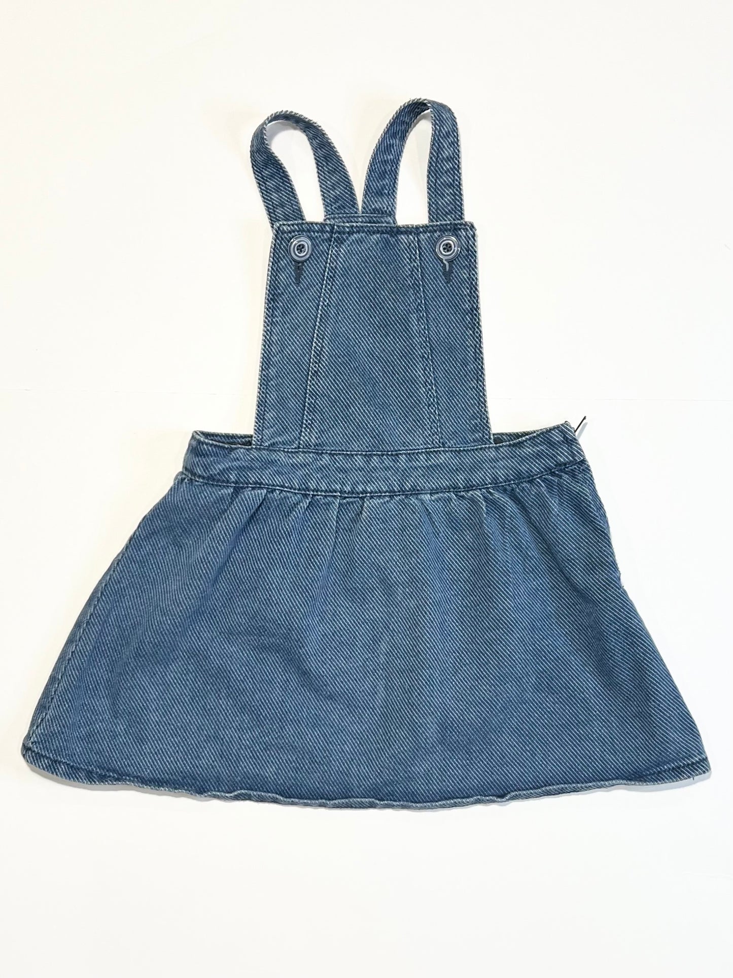 Denim pinafore - Size 1-2