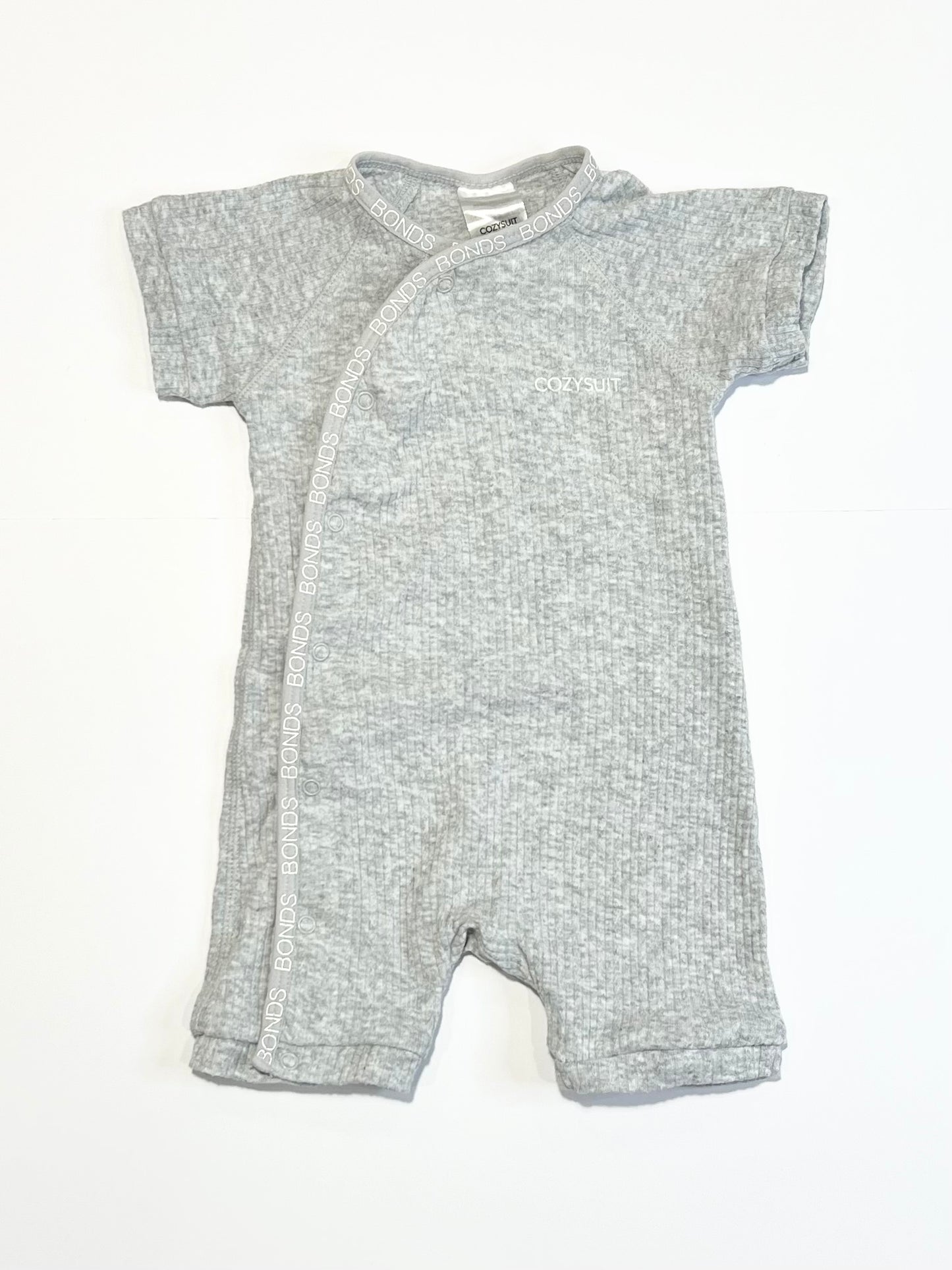 Ribbed Cozysuit romper - Size 000