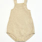 Tan knit romper - Size 000