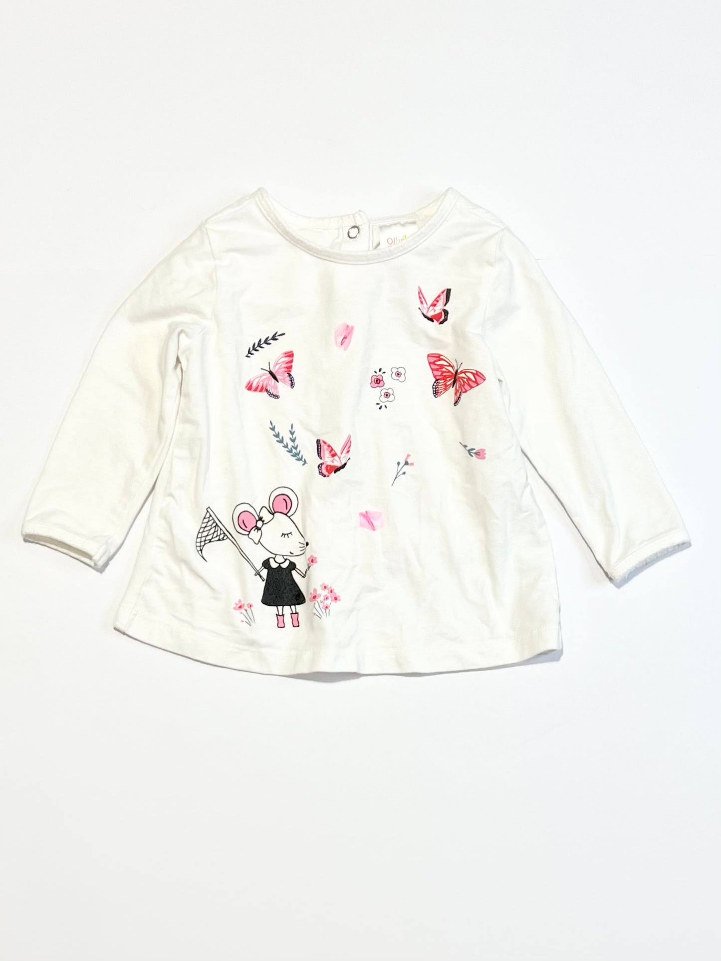 Butterflies and mouse top - Size 00