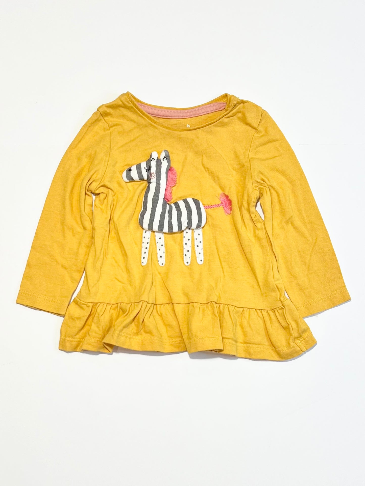 Yellow zebra top - Size 00