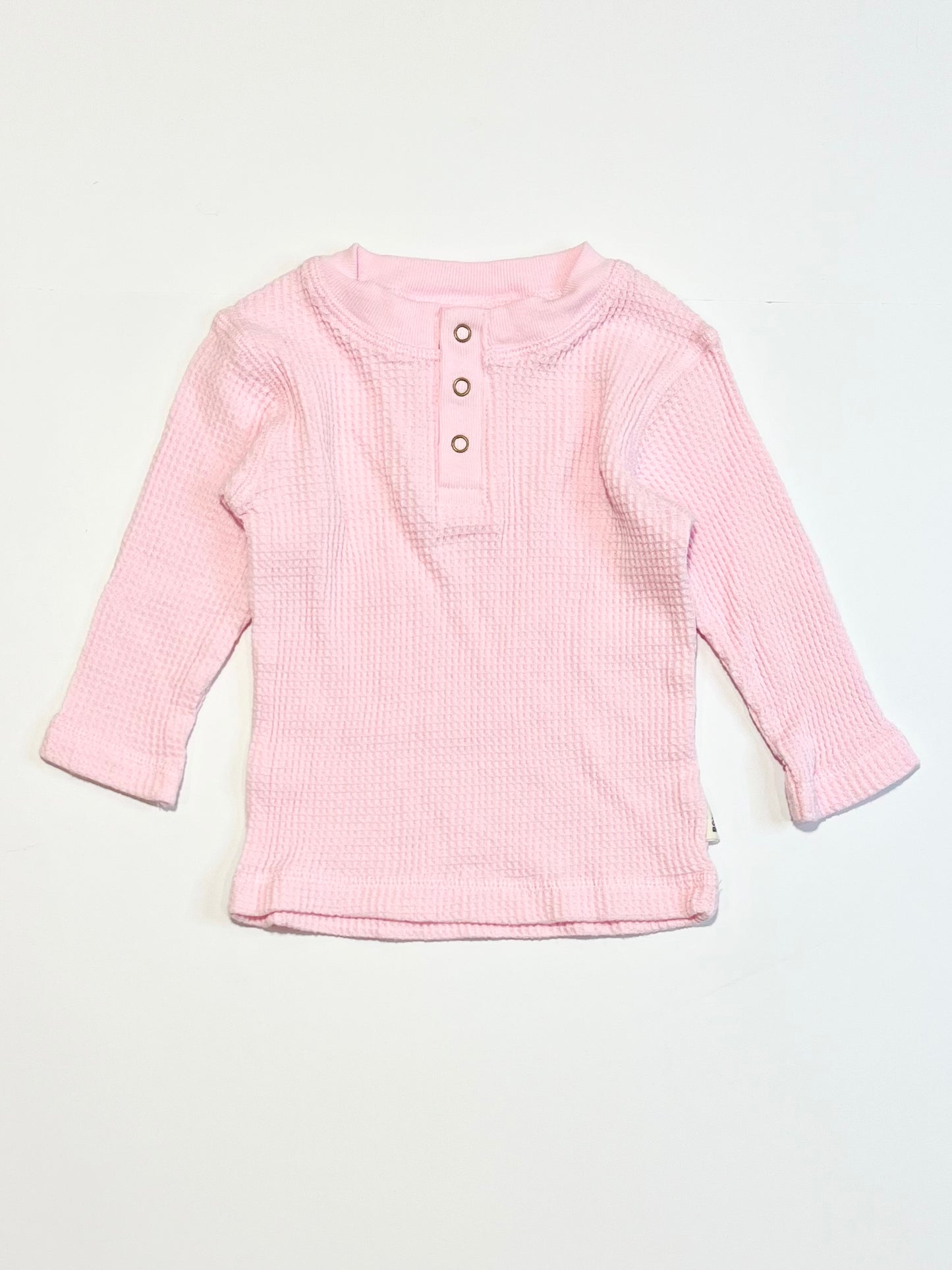 Pink waffle top - Size 00