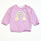 Purple rainbow sweater - Size 00