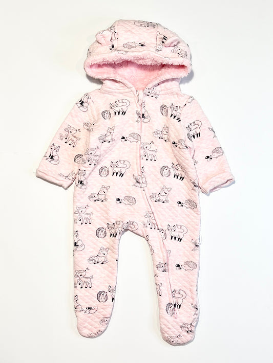 Pink woodlands coverall - Size 00