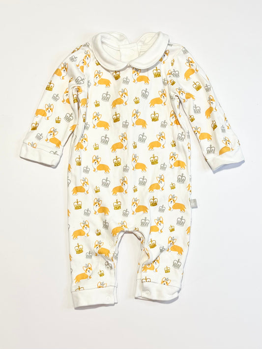 Glitter corgis onesie - Size 0-6 months