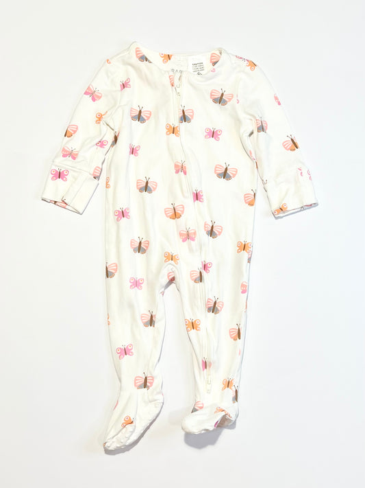 Butterflies zip onesie - Size 00