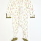 Ribbed floral zip onesie - Size 00