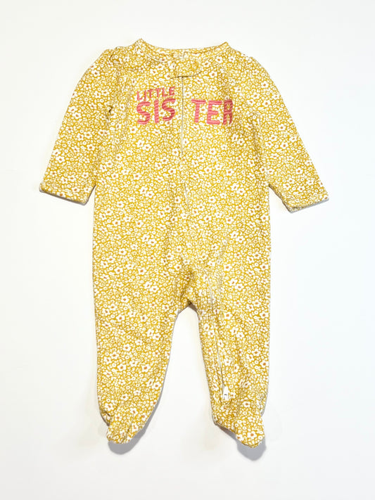 Little sister zip onesie - Size 00