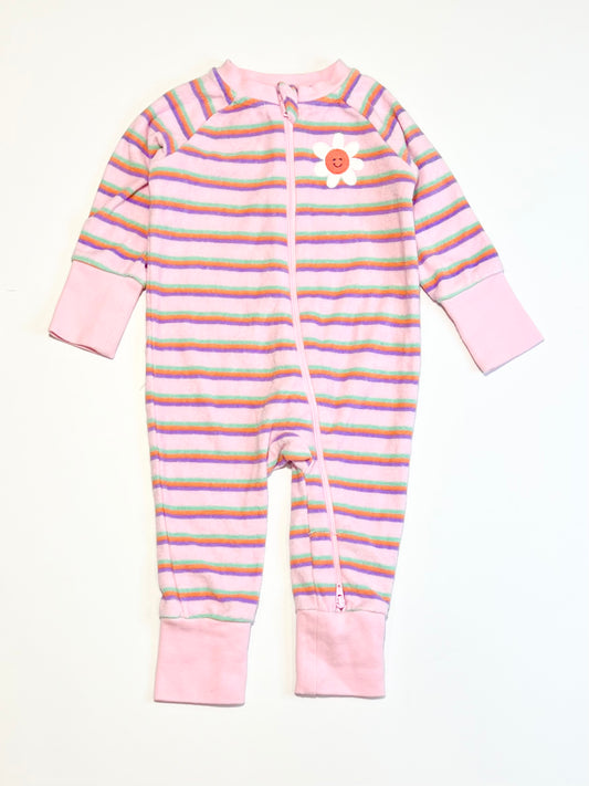 Terry zip onesie - Size 00