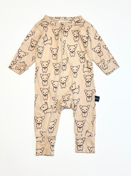 Puppies zip onesie - Size 00