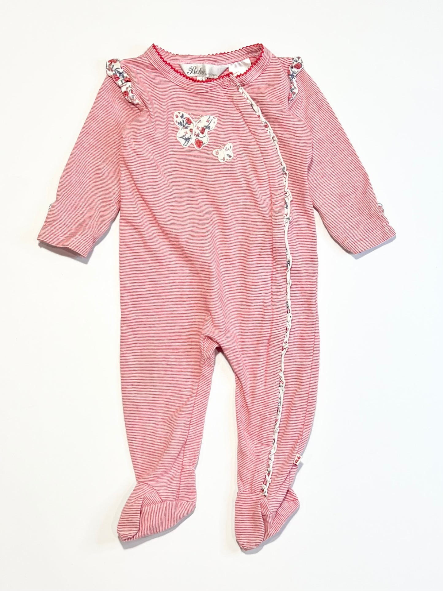 Striped butterfly onesie - Size 00