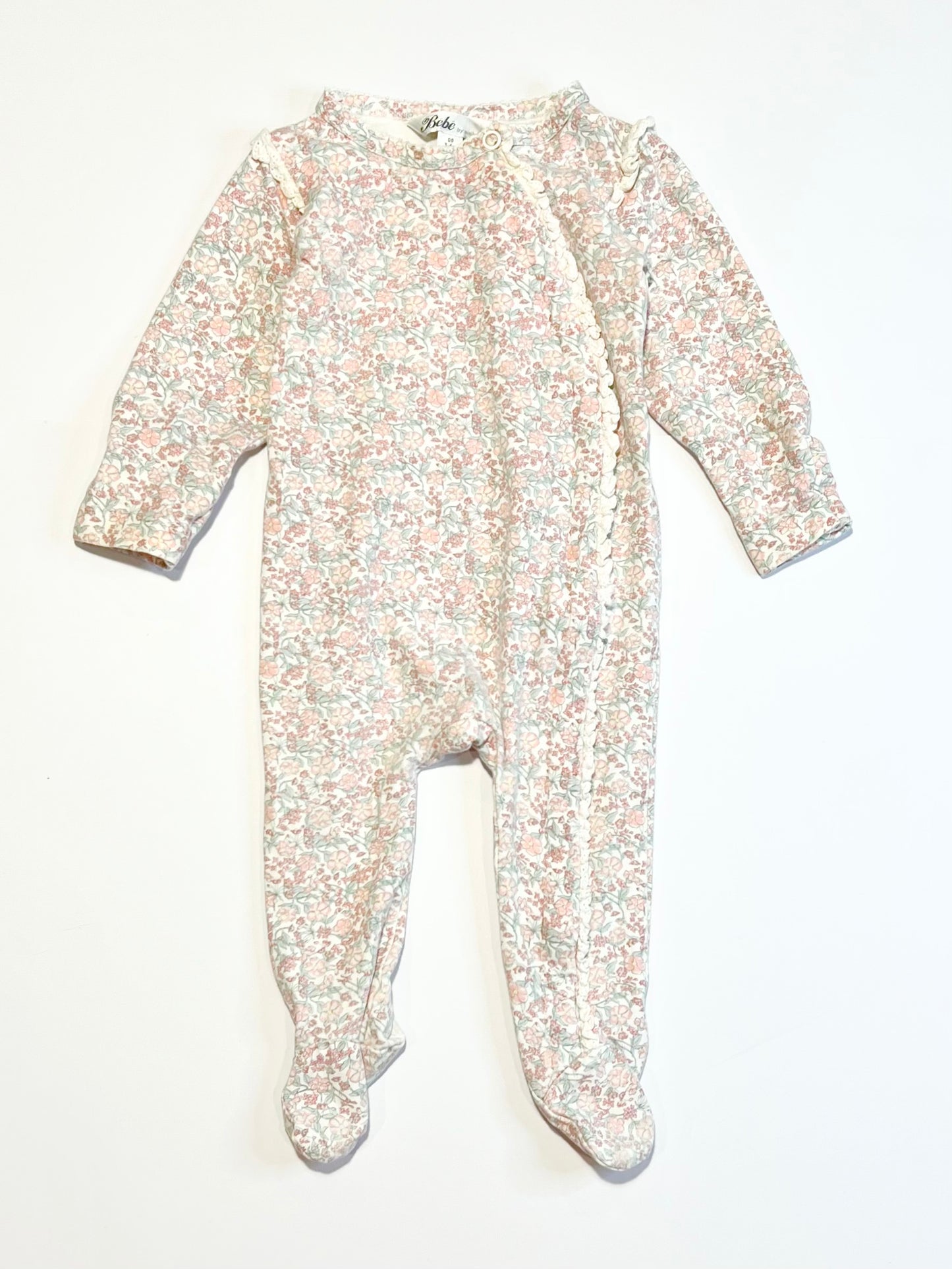 Floral zip onesie - Size 00