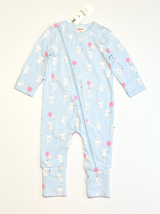 Mouse zip onesie brand new - Size 00