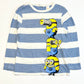 Striped Minions top - Size 5-6
